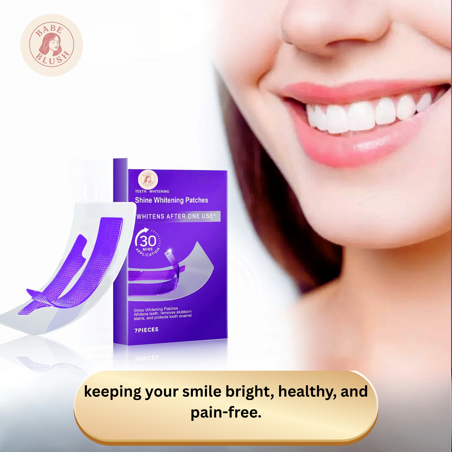 BabeBlush™ Gentle Teeth Whitening Strips