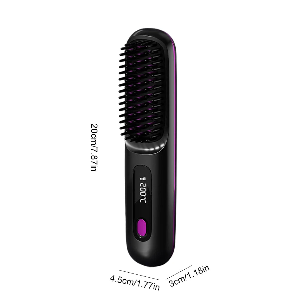 BaBeBlush™ Portable Cordless Straightener Brush