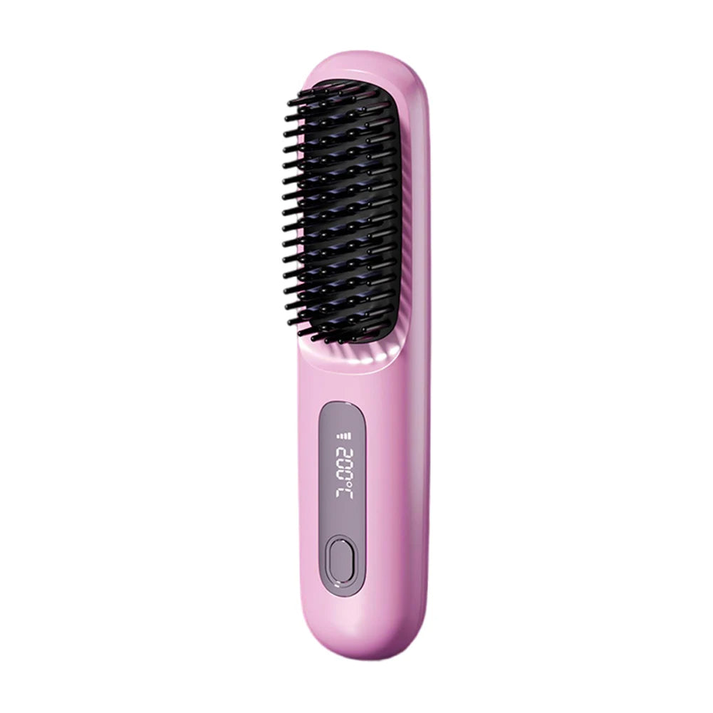 BaBeBlush™ Portable Cordless Straightener Brush