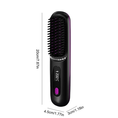 BaBeBlush™ Portable Cordless Straightener Brush
